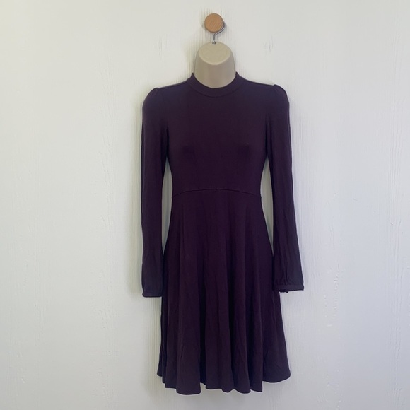 American Eagle - Soft and Sexy Soft Deep Plum Midi Dress Size XXS - Picture 2 of 15